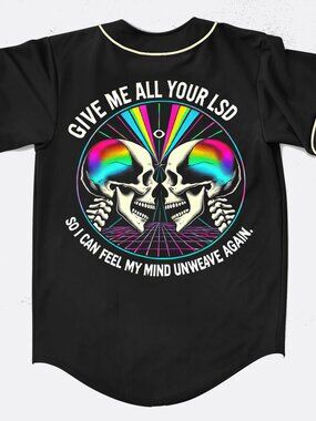 Head Banging Skeletons Baseball Jersey